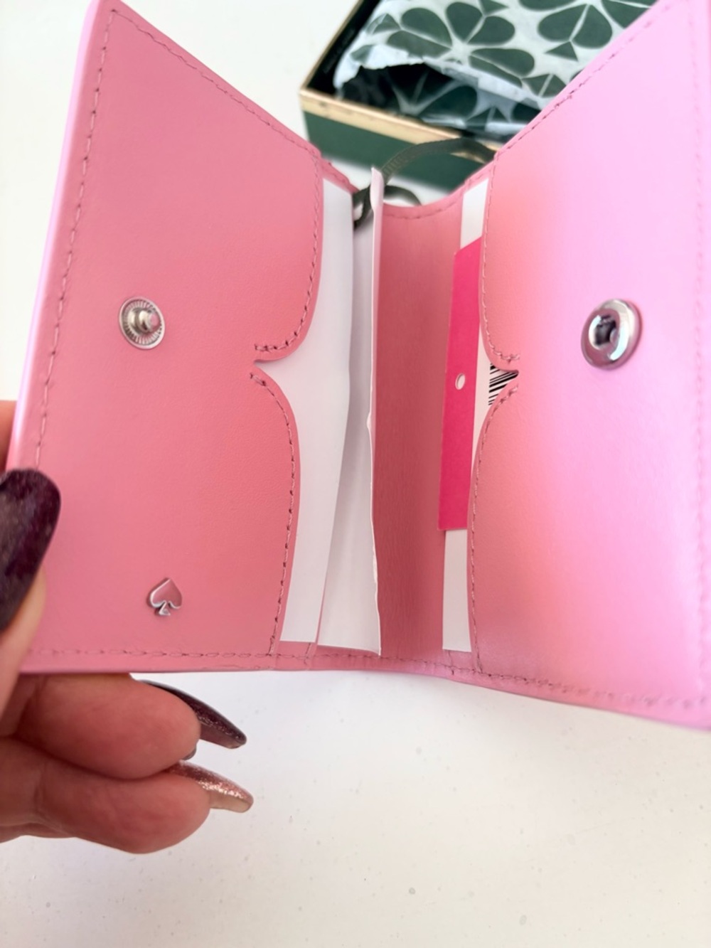Kate Spade New York Spademals Bunny Money Bifold Card Case NWT - Picture 5 of 7